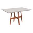 Ver imagem 7 de Conjunto Sala De Jantar Mesa Lara 120x90 Madeira Maciça 4 Cadeiras Lara Jequitibá Móveis