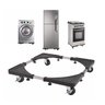Suporte Móvel para Refrigerador Freezer Geladeira Inox com Trava - 4