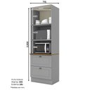 Ver imagem 4 de Torre Quente para Forno 2 Gavetas 2 Portas com Tampo Americana