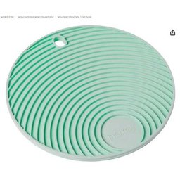 Kit C/4 Apoio/descanso de Panela Redondo Verde em Silicone Atóxico com Maior Espessura para Proteção - 6