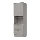 Ver imagem 3 de Orre Quente 01 Forno 100% MDF com 2 Portas e 2 Gavetas Americana Cinza/Calcare