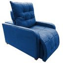 Ver imagem 3 de Poltrona Retratil e Reclinavel com Rodape Regulavel Sala Quarto Amamentação Azera Marinho