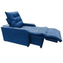 Ver imagem 2 de Poltrona Retratil e Reclinavel com Rodape Regulavel Sala Quarto Amamentação Azera Marinho