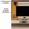Painel para Tv até 65" Leoni Ripado Portas Deslizantes 180cm Bali Cedro - Fabrica 1 Móveis - 3