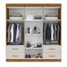 Guarda Roupa Casal com Espelho 6 Portas 4 Gavetas Veneto Sallêto Móveis - 2