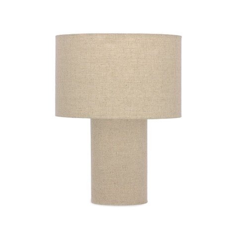 Abajur Luminária Decorativa Revestimento em Linho Mart3:bege