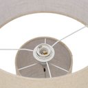 Ver imagem 3 de Abajur Luminária Decorativa Revestimento em Linho Mart3:bege