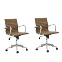 Ver imagem 1 de Kit 2 Cadeiras de Escritório Diretor Esteirinha em Corino Sevilha