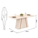 Ver imagem 6 de Mesa de Jantar Retangular Tampo Chanfrado 170x90cm Gabi Off White Freijó- Mabe Magazine