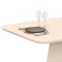 Ver imagem 5 de Mesa de Jantar Retangular Tampo Chanfrado 170x90cm Gabi Off White Freijó- Mabe Magazine