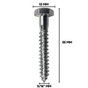 Ver imagem 2 de Parafuso Sextavado Soberba Stein 5/16x55 Caixa 225 Pçs