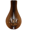 Ver imagem 1 de Abajur de chão luminária MDF formato gota 60cm