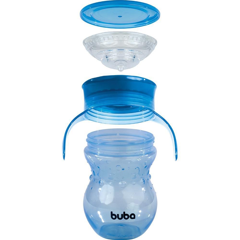 Copo 360 de Transição Antivazamento Azul Buba - 2