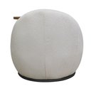 Ver imagem 7 de Poltrona Orgânica Kaira com Mesa Lateral Esquerda Base Fixa Preto Bouclé Creep Off White - Nexta Cas