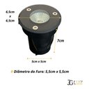 Ver imagem 5 de Kit 15 Balizador Embutido de Solo Led 3w Deck