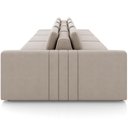 Ver imagem 4 de Sofá Ilha com Puff para Sala Living 465cm Amber M03 Veludo Bege - Lyam Decor
