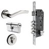 Fechadura Porta 4 Pinos Cil 7cm Multiponto Maçaneta FAN9010P - 1