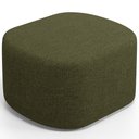 Ver mais imagens de Kit 02 Puffs Decorativo Orgânico para Living Quarto 70cm Doha W01 Linho Verde- Lyam Decor