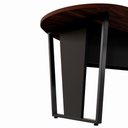 Ver imagem 7 de Mesa de Reunião Orgânica Moderno sem Gavetas 180cm Louro Preto com Preto F5 Office