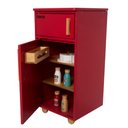 Ver imagem 2 de Geladeira Infantil Vermelha de Madeira Fabrink Cozinha Criativa