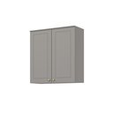 Ver imagem 3 de Armário Aéreo 80cm 100% MDF 02 Portas Cinza Americana