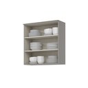 Ver imagem 5 de Armário Aéreo 80cm 100% MDF 02 Portas Cinza Americana