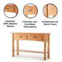 Ver imagem 3 de Kit Rack para TV de até 60" e Aparador 100% Madeira Ballena Carvalho
