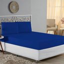 Ver imagem 1 de Jogo de Cama Casal Viúva Nobre 3 Peças Malha 100% Algodão - Royal