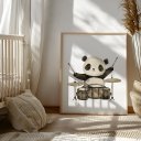 Ver imagem 3 de Kit 3 Quadros Decorativos Infantil | Safari - Instrumentos NO2 - 30x40 - Moldura Madeira