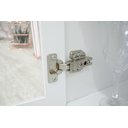 Ver mais imagens de Paneleiro 2 Portas de Vidro 2 Gavetas Branco com Tampo Americana