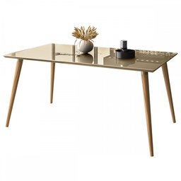 Mesa de Madeira Veneza Champagne 050.359 - Casa D - 2