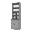 Ver imagem 4 de Paneleiro 2 Portas de Vidro 2 Gavetas com Tampo Americana