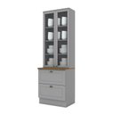 Ver imagem 3 de Paneleiro 2 Portas de Vidro 2 Gavetas com Tampo Americana