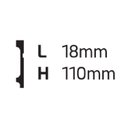 Ver imagem 3 de Rodapé de Poliestireno Frisado 11cm X 2,44m Rende 2,44 Metros Mf11 Gart