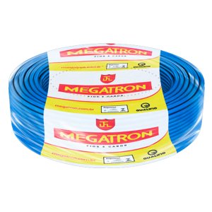 Fio 16mm Megatron Cabo Flexivel Bobina com 10 Metros Cor:azul