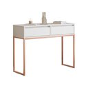 Ver imagem 3 de Aparador Buffet Rio Industrial 2 Gavetas 90cm Branco Cobre Casah