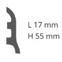 Ver imagem 3 de Rodapé de Poliestiremo Frisado 5,5cm x 2,44m Rende 2,44 Metros MD6 Gart