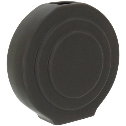 Opala Vaso 17x17x6cm Cerâmica Cinza