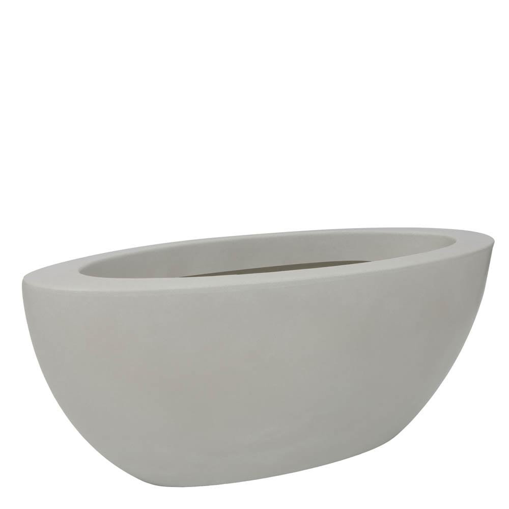 Floreira Verona Oval 80 X 22 Cm Vasart 17 - Antique Branco