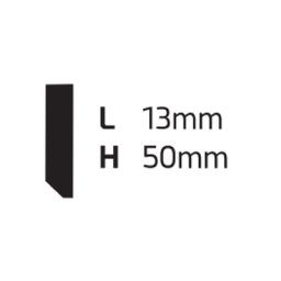 Rodapé de Poliestireno Liso 5cm x 2,44m Rende 2,44 Metros ML5 Gart  - 3