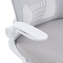 Ver imagem 5 de Kit com 8 Cadeiras de Escritório Diretor com Sistema Relax Baltimore Cinza/Branco Rivatti