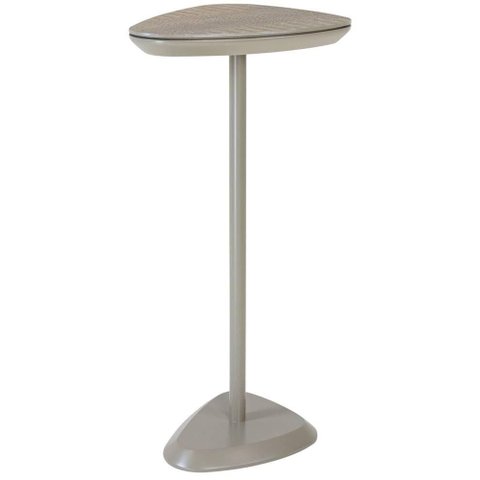 Mesa Apoio Elsinki Alta Recouro Croco Fendi Haste e Base Champagne 65cm - 67758