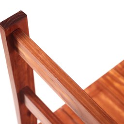 Conjunto Sala de Jantar 1 Mesa Tampo Madeira Maciça Quadrado 4 Cadeiras  - 13