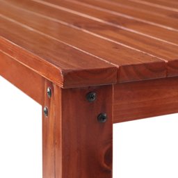 Conjunto Sala de Jantar 1 Mesa Tampo Madeira Maciça Quadrado 4 Cadeiras  - 6