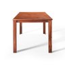 Conjunto Sala de Jantar 1 Mesa Tampo Madeira Maciça Quadrado 4 Cadeiras  - 3