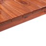 Conjunto Sala de Jantar 1 Mesa Tampo Madeira Maciça Quadrado 4 Cadeiras  - 8