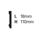 Ver imagem 3 de Rodapé de Poliestireno Liso 11cm X 2,44m Rende 2,44 Metros Ml11 Gart