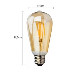 2 Pendentes Verticais de Madeira Corda Jaspe com Lâmpada 4w - 4