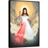 Quadro Decorativo Canvas Moldura Grande Filete Religioso Jesus Cristo Gg - 1