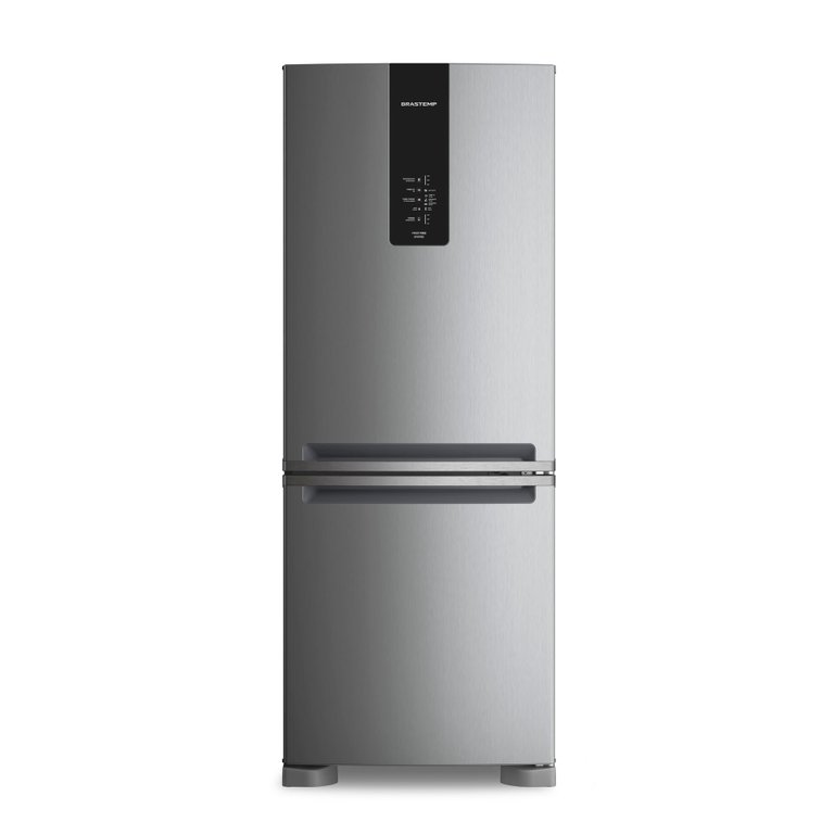 Geladeira Brastemp Frost Free Inverse A+++ 447 litros cor Inox com Smart Flow e Fresh Box - BRE57FK 